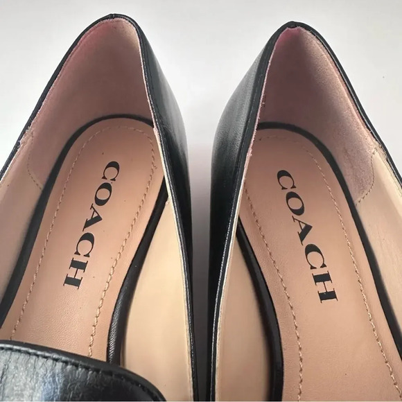 Coach Isabel Loafers in Black Leather Size 5B - Picture 11 of 14